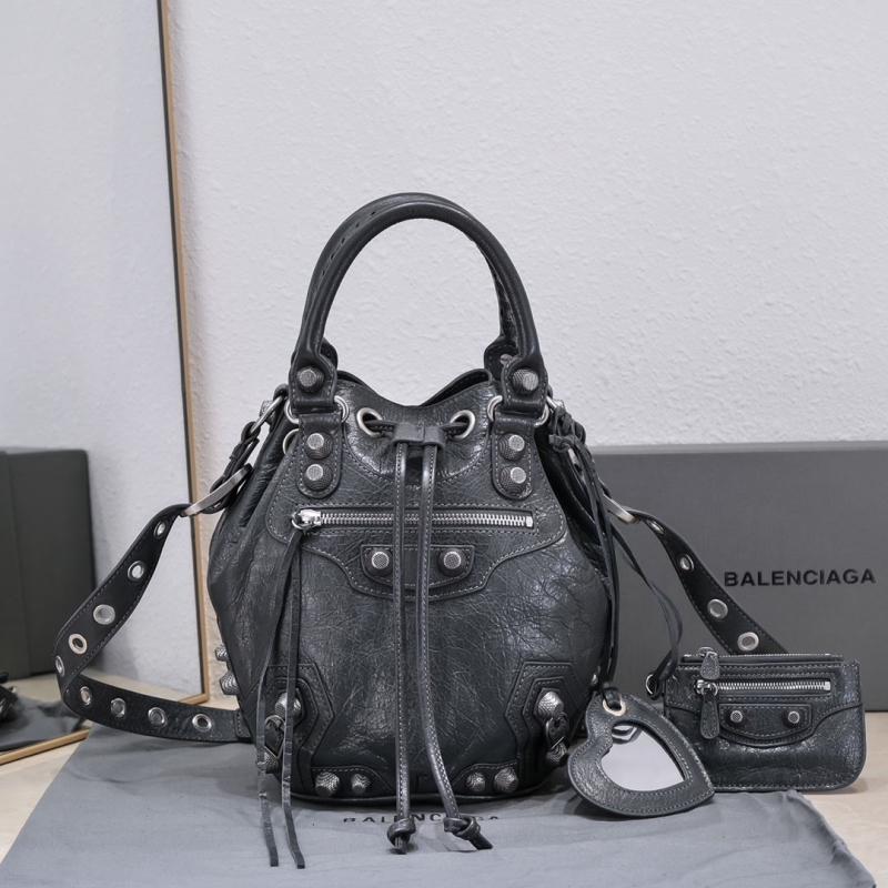 Ba*len*cia*ga bucket bags